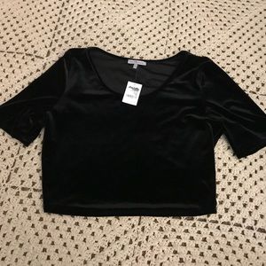 Velvet Crop Top